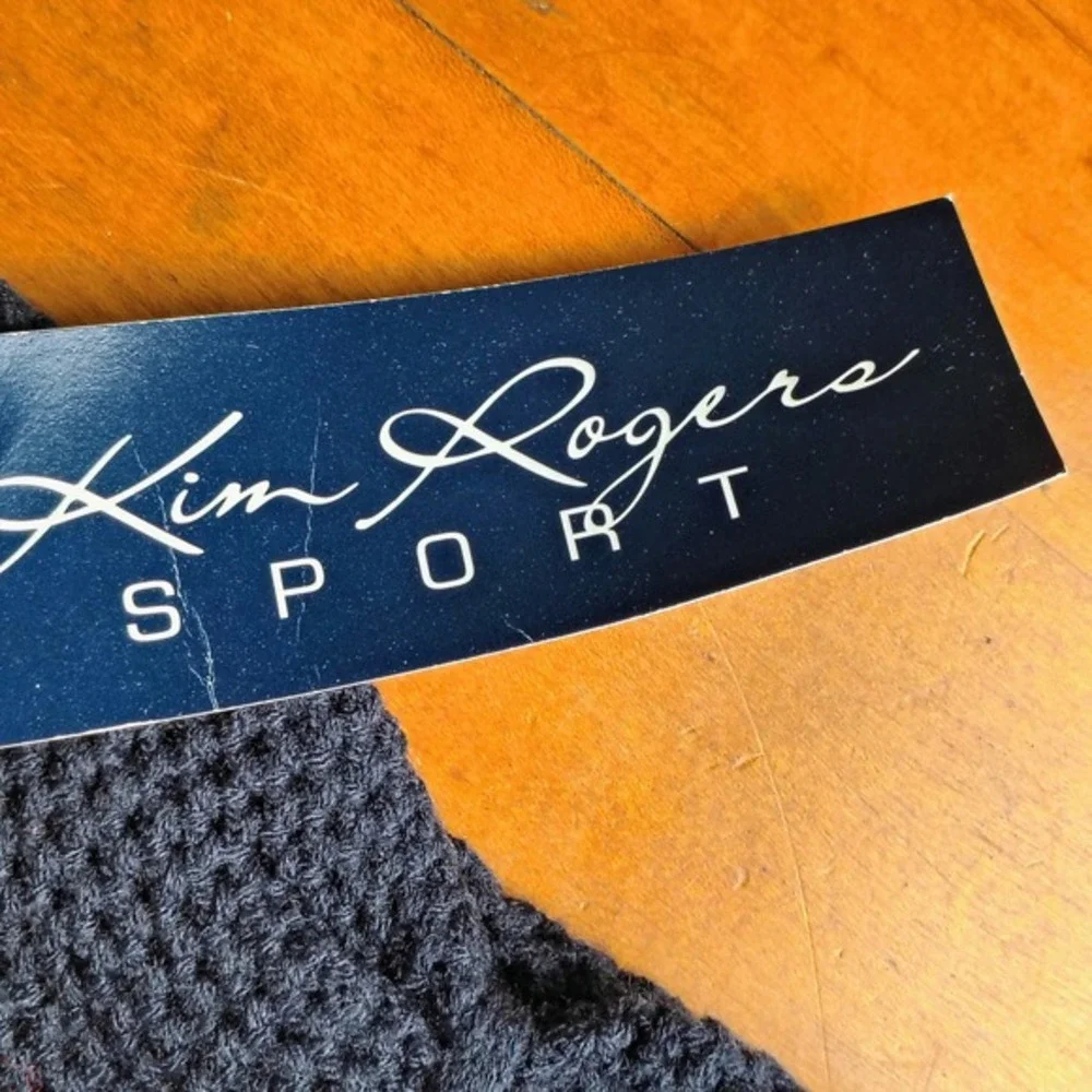 Kim Rogers Sport Navy Blue Knit Headband vintage NOS‎ 90's retro preppy Y2K